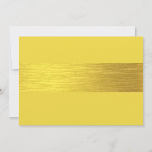 Elegant modern Blauwgroen en goudhorizontaal huwel Kaart (Achterkant)