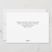 Elegant Modern Blessing Pasen Familie 3 foto Feestdagenkaart (Achterkant)