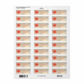 Elegant Modern Bloem Adres Etiket (Full Sheet)