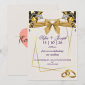 Elegant-modern bloemontwerp voor uw speciale dag kaart (Voorkant / Achterkant)