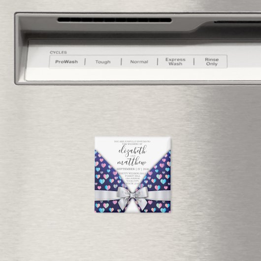 Elegant modern blok- en hartspetselontwerp magneet (Insitu (Vaatwasser))