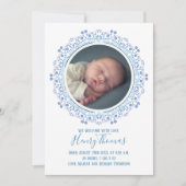 Elegant modern Blue Baby Simple Sweet (Voorkant)