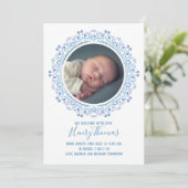 Elegant modern Blue Baby Simple Sweet (Staand voorkant)