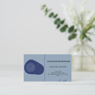 Elegant/Modern/Blue Engineer Visitekaartje