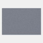 Elegant Modern Blue Grey Faux Linen Inpakpapier Vel (Voorkant)