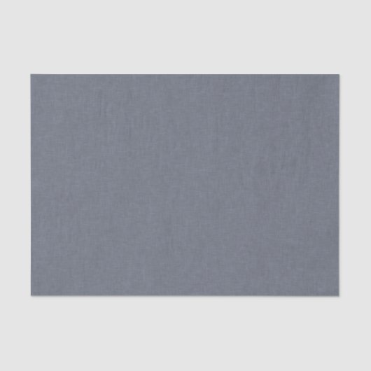 Elegant Modern Blue Grey Faux Linen Tissuepapier (Voorkant)