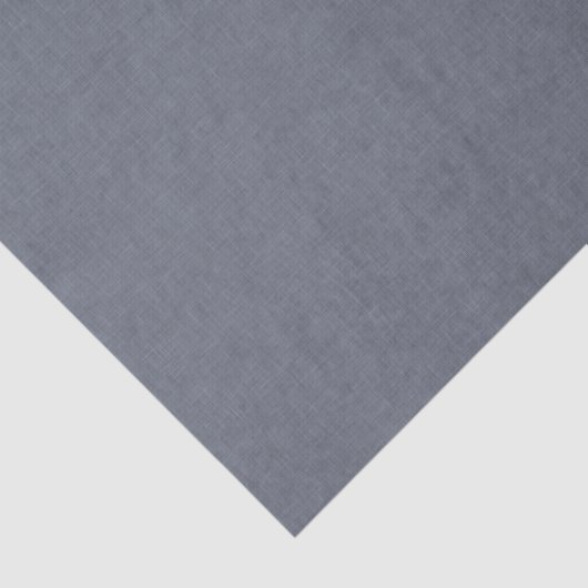 Elegant Modern Blue Grey Faux Linen Tissuepapier (Detail)