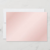 Elegant Modern Blush Pink and Gold Wedding Save The Date (Achterkant)
