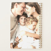 Elegant modern Blush Pink Custom Photo Calendar Planner (Achterkant)