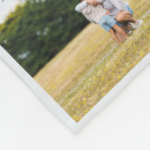 Elegant & Modern Blush Pink Family Foto Collage Fleece Deken (Hoek)