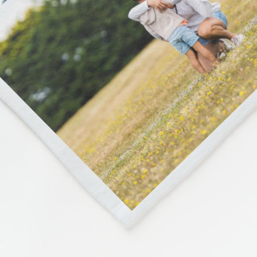 Elegant & Modern Blush Pink Family Foto Collage Fleece Deken (Hoek)