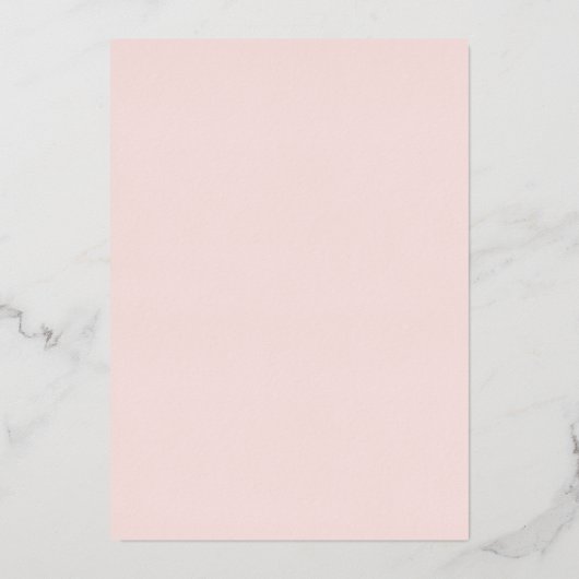 Elegant Modern Blush Roos Gold Brunch en Bubble Folie Uitnodiging (Achterkant)