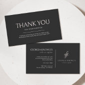 Elegant Modern Blush Roze Dank u Kaart