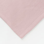 Elegant Modern Blush Roze Ombre Naam & Monogram Fleece Deken (Hoek)