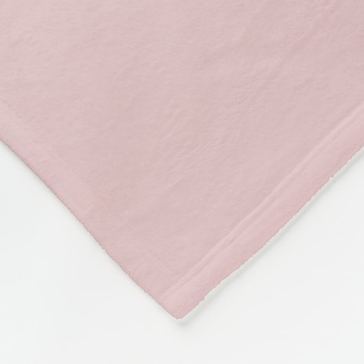 Elegant Modern Blush Roze Ombre Naam & Monogram Fleece Deken (Hoek)