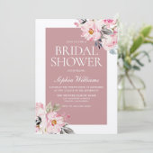 Elegant modern Blush roze Vrijgezellenfeest Kaart (Staand voorkant)