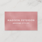 Elegant Modern Blush Shimmer Girly Chic Stylish Bu Visitekaartje (Voorkant)