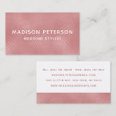 Elegant Modern Blush Shimmer Girly Chic Stylish Bu Visitekaartje (Voorkant / Achterkant)