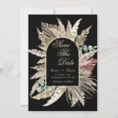 Elegant modern boho terracotta redt de datum kaart (Voorkant)