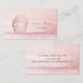 Elegant Modern Bokeh Cake Sweets, Cupcake Visitekaartje (Voorkant / Achterkant)