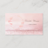 Elegant Modern Bokeh Cake Sweets Macarons Visitekaartje (Voorkant)