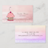 Elegant Modern Bokeh Cake Sweets Visitekaartje (Voorkant / Achterkant)