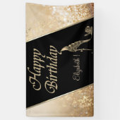 Elegant Modern Bokeh, Luminous, Flowers High Hiel Spandoek (Verticaal)