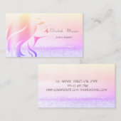 Elegant Modern Bokeh Ombre Girl Silhouette Visitekaartje (Voorkant / Achterkant)