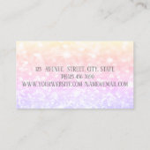 Elegant Modern Bokeh Ombre Visitekaartje (Achterkant)