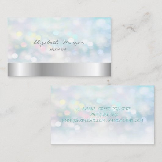 Elegant Modern Bokeh Visitekaartje (Voorkant / Achterkant)