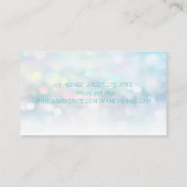 Elegant Modern Bokeh Visitekaartje (Achterkant)