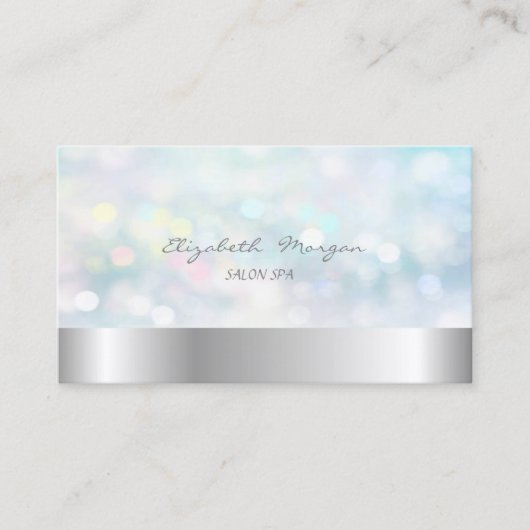 Elegant Modern Bokeh Visitekaartje (Voorkant)