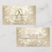 Elegant Modern Bokeh, wijnbril Visitekaartje (Voorkant / Achterkant)