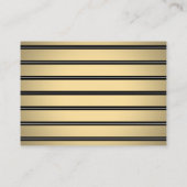 Elegant Modern Border Black & Gold Large Escort / Plaatskaartje (Achterkant)