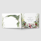 Elegant Modern Botanical Greenery Wedding Gastenboek (Volledig)