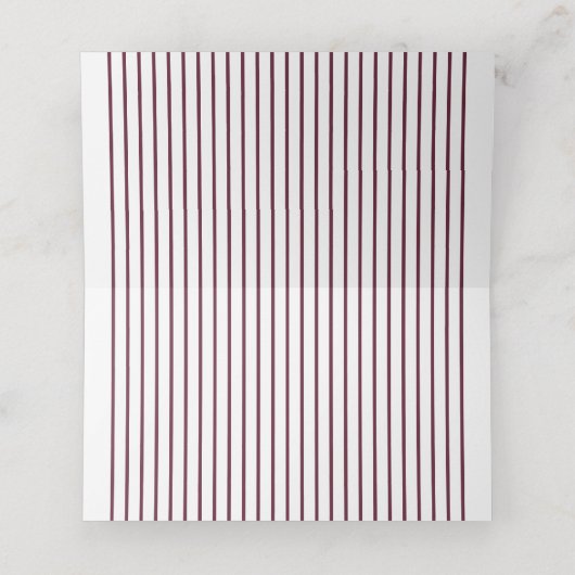 Elegant Modern Botanical Greenery Wedding Plaatskaartje (Binnenkant ongevouwen)