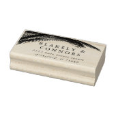 Elegant Modern Botanical Greenery Wedding Rubberstempel (Stempel)