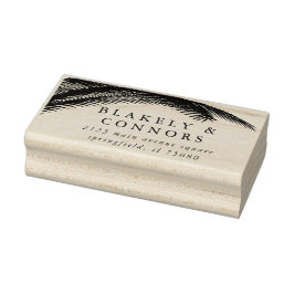 Elegant Modern Botanical Greenery Wedding Rubberstempel