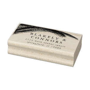 Elegant Modern Botanical Greenery Wedding Rubberstempel