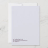 Elegant modern Bourgogne huwelijk redt de datum va Kaart (Achterkant)