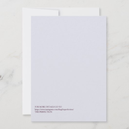 Elegant modern Bourgogne huwelijk redt de datum va Kaart (Achterkant)