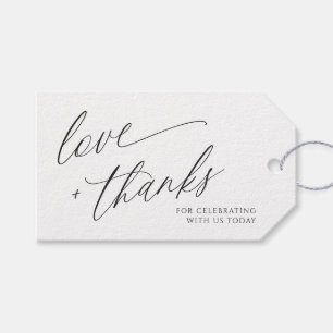 Elegant modern bruiloft bedankt voor je favoriete  cadeaulabel