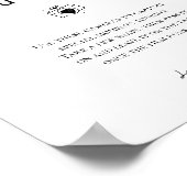 Elegant Modern Bruiloft Beschikbaar Camera Teken Poster (Hoek)