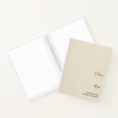 Elegant modern bruiloft gastboek notitieboek (Binnen)