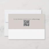 Elegant modern bruiloft Silhouette Collectie RSVP Kaartje (Achterkant)