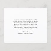 Elegant Modern Budget Business Dank u kaart (Achterkant)