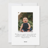 Elegant Modern Bunny Patterns Happy Easter Photo Feestdagenkaart (Achterkant)