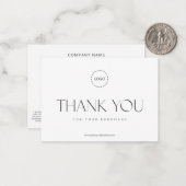 Elegant modern Business Promo Coupon en campagne Notitiekaartje (Voorkant / Achterkant in situ)