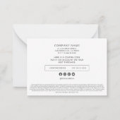 Elegant modern Business Promo Coupon en campagne Notitiekaartje (Achterkant)