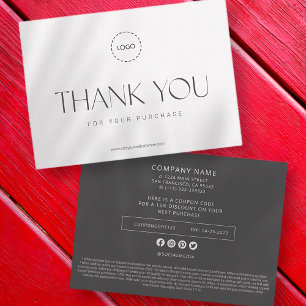 Elegant modern Business Promo Coupon en campagne Notitiekaartje